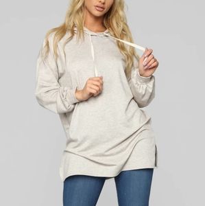 NWT Fashion Nova Grey Hoodie Tunic Top Dress Small